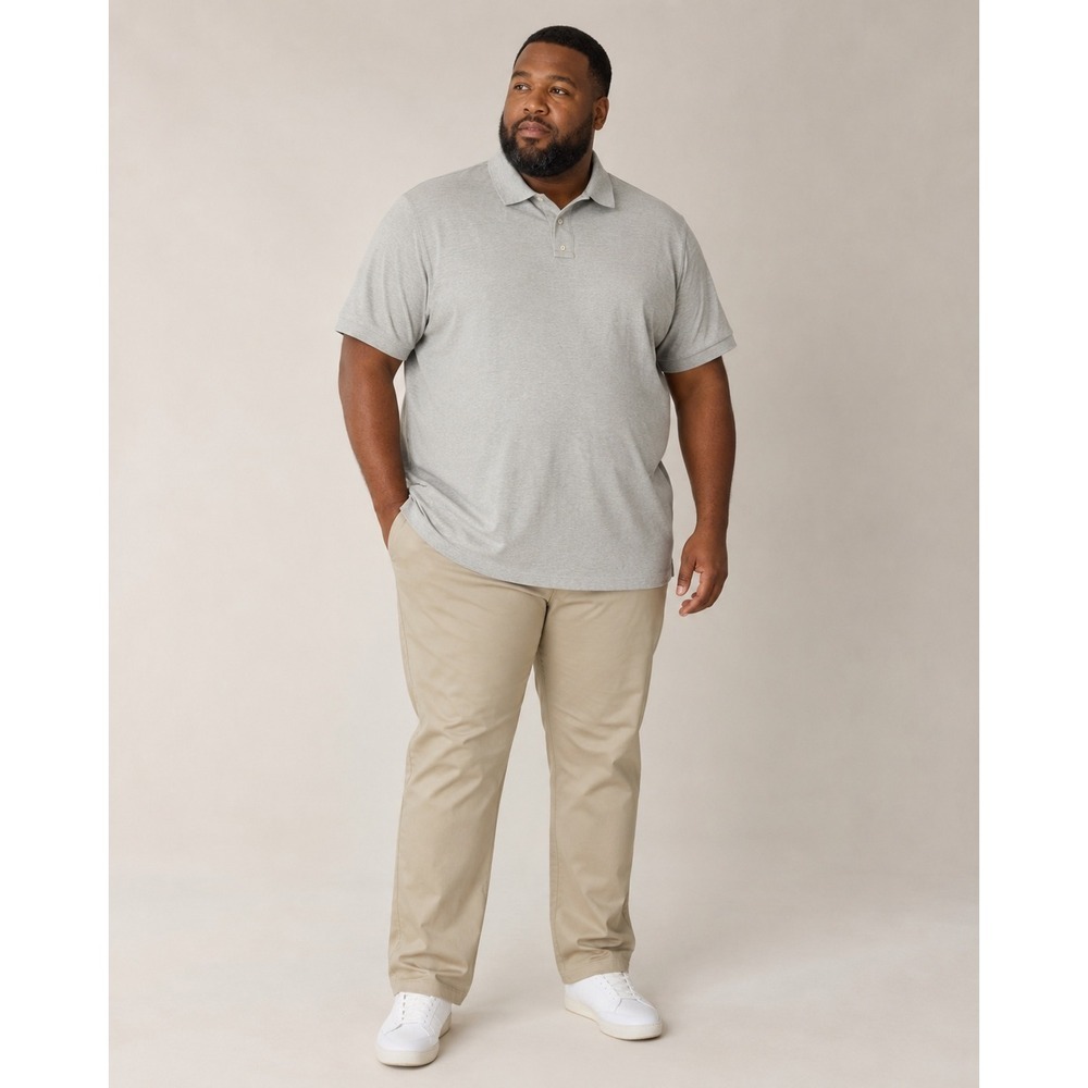 Polo Ralph Lauren Gray Classic Polo Shirt 4XLT Tall Cotton
